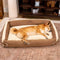 Cama de perros ergonómica de perros ergonómica elegible y expansible - Patillas tranquilas