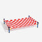 Cama de perros de aluminio vibrante de estilo de impresión de verano - paraíso de verano