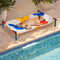 Cama de perros de aluminio vibrante de estilo de impresión de verano - paraíso de verano