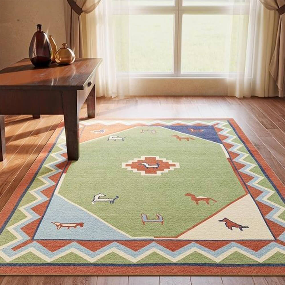 Vintage-Inspired Home Decor Non-Slip Rug