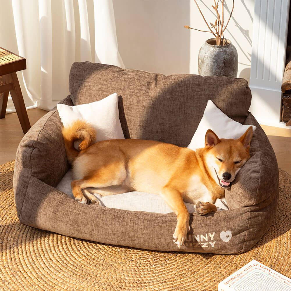 Good Things Linen Breathable Comfort Pet Sofa Bed Dog Bed