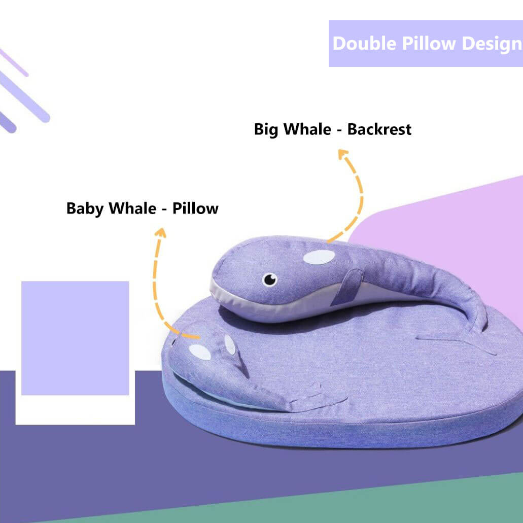 Cama para dormir profunda Whale Cama para perros impermeable con soporte múltiple