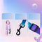 <tc>Color</tc>Arnés de pecho y cuerda de tracción para perros con gradiente de colores vibrantes - Diseño antidesgarro