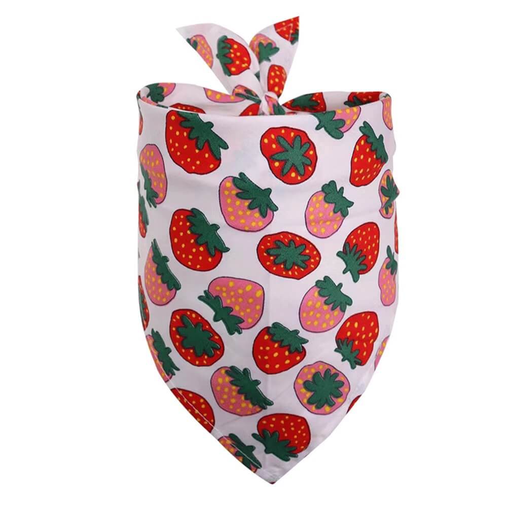 Pet cat and dog accessories fruit style multiple optional triangle bandana bib