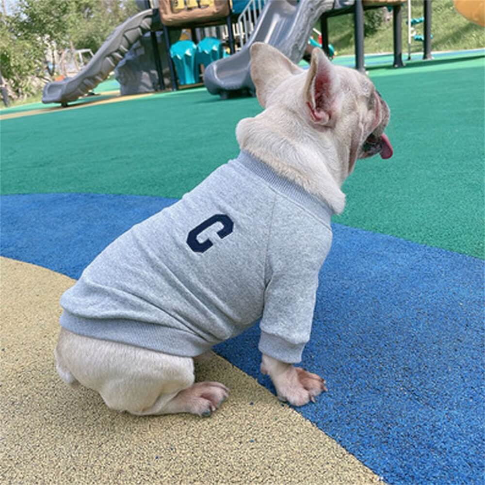 Pet Clothing Dog Family Style Letter Embroidered Sweatshirt