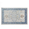 Alfombra vintage de área vintage de color azul y crema: elegancia atemporal para su hogar