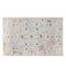 Alfombra vintage de área vintage de color azul y crema: elegancia atemporal para su hogar