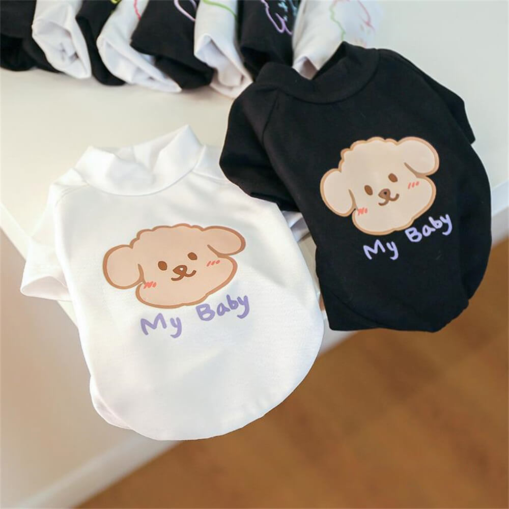 Cute "My Baby" Dog Shirt - Adorable and Cozy Pet Apparel