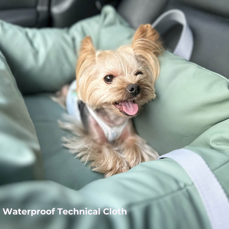 Asiento de seguridad para perros compacto y resistente al agua para viajes