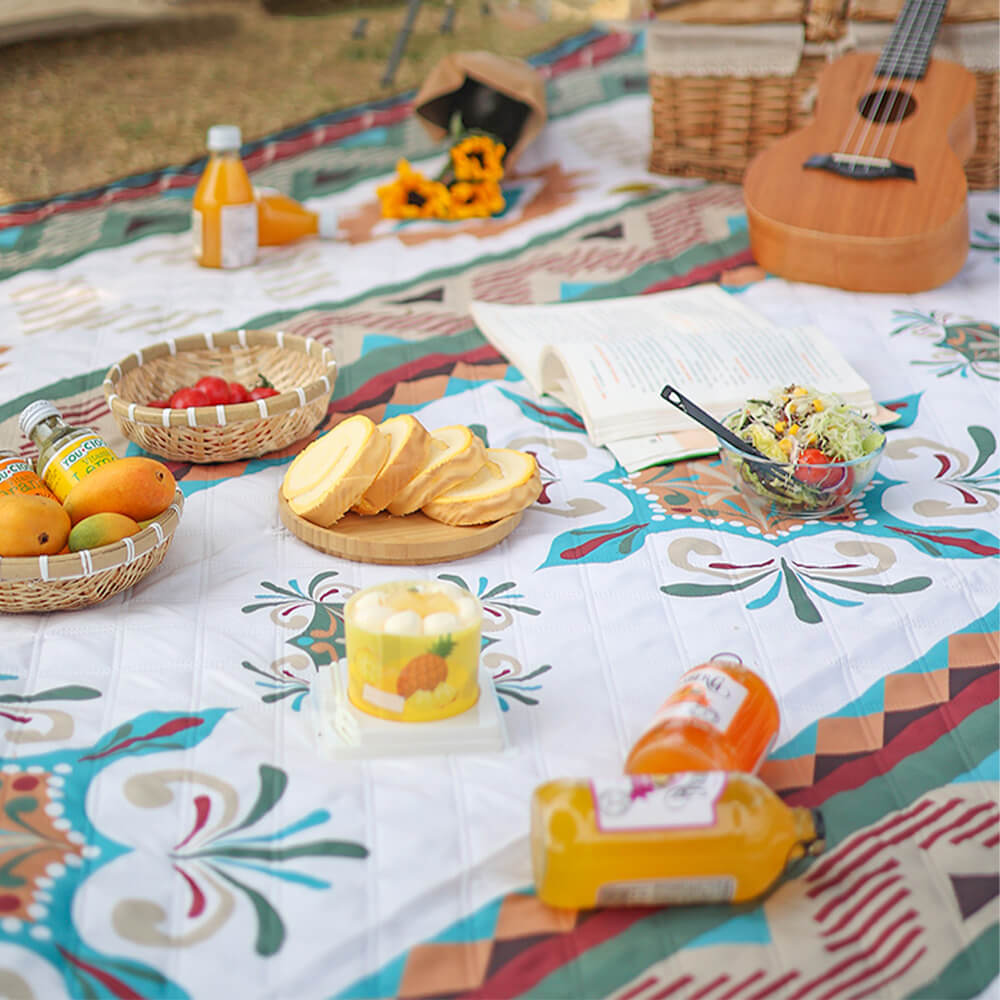 Estera de picnic plegable impermeable ultrasónica al aire libre marroquí