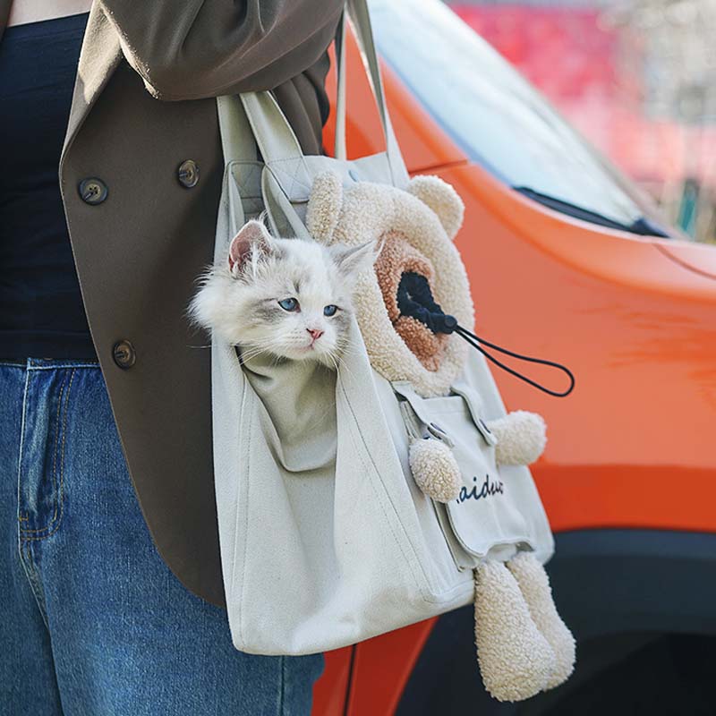 Bolsa de transporte para mascotas de diseño de viaje transpirable portátil