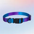 <tc>Color</tc>Arnés de pecho y cuerda de tracción para perros con gradiente de colores vibrantes - Diseño antidesgarro