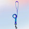 <tc>Color</tc>Arnés de pecho y cuerda de tracción para perros con gradiente de colores vibrantes - Diseño antidesgarro
