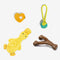 Juego de juguetes de masticación de perro lindo interactivo - diversión juguetona