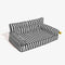 Cama de sofá de perros plegable de perros plegable impermeable de rayas - siesta soleada