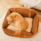 Cama de perro de sofá de gran y acogedora y acogedora