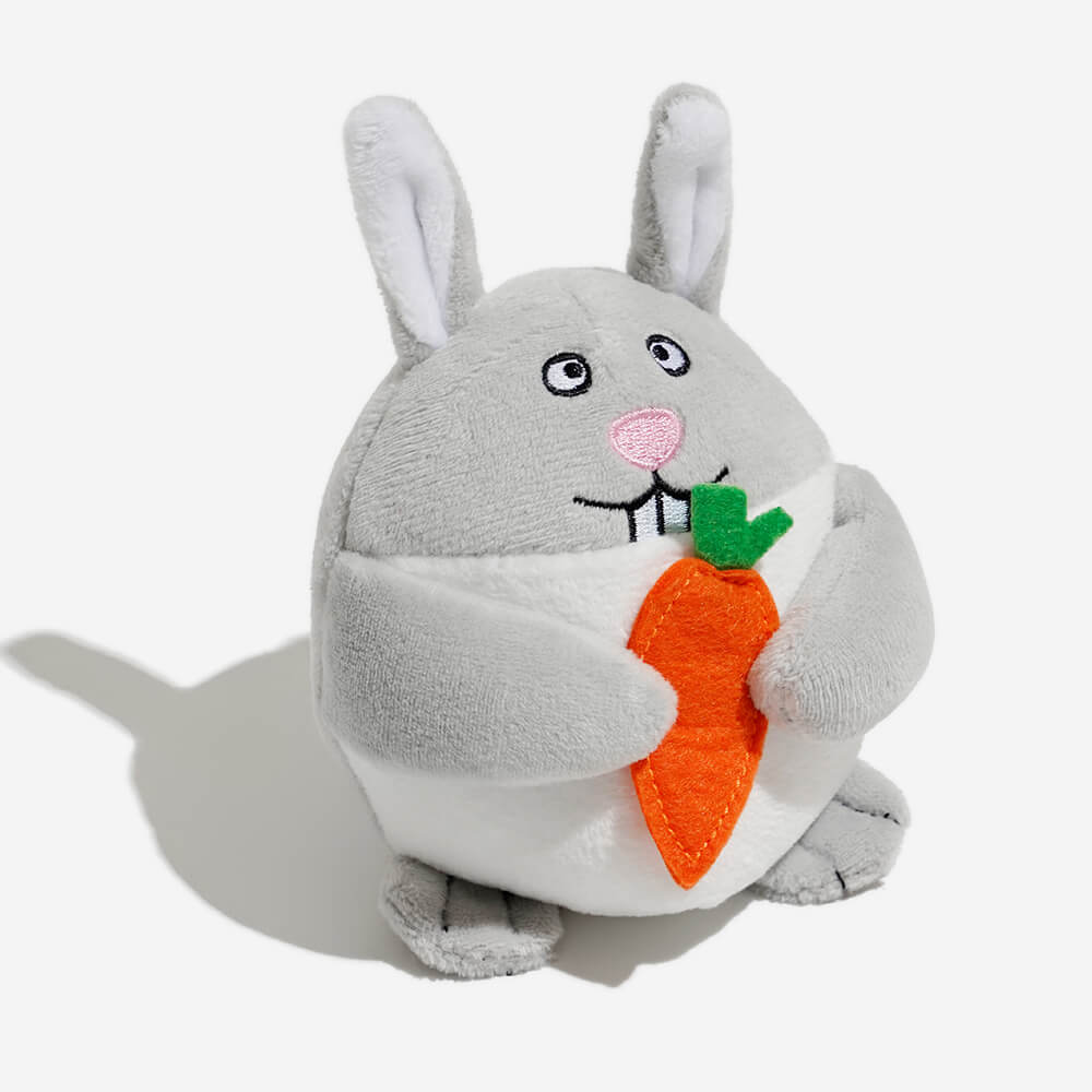 Peluche Zanahorias Conejitos Burrow Doll Squeaky Dog Toy