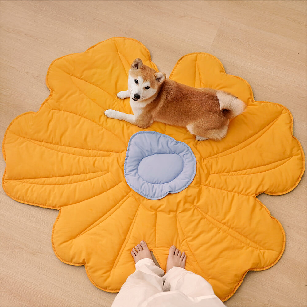 Manta para perros con forma de flor súper grande para humanos
